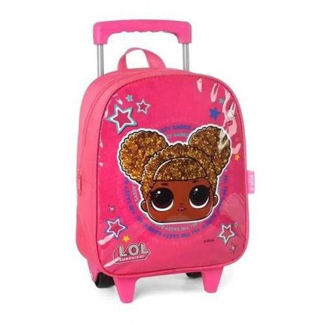 Mochila C/ Rodinhas Pequena L.O.L Surprise Pink - Luxcel Menor preço em Mochila C/ Rodinhas Pequena L.O.L Surprise Pink - Luxcel
