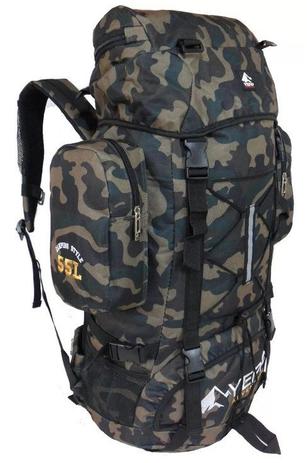 Mochila Camping Acampamento Trilha Camuflada YEPP3001 55lt - 20 Menor preço em Mochila Camping Acampamento Trilha Camuflada YEPP3001 55lt - 20