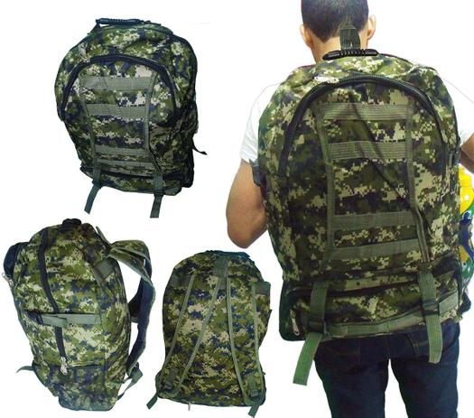 Mochila Camuflada Impermeavel Camping Trilha Cargueira Acampamento Verde (BSL-21296-1) - Braslu Menor preço em Mochila Camuflada Impermeavel Camping Trilha Cargueira Acampamento Verde (BSL-21296-1) - Braslu