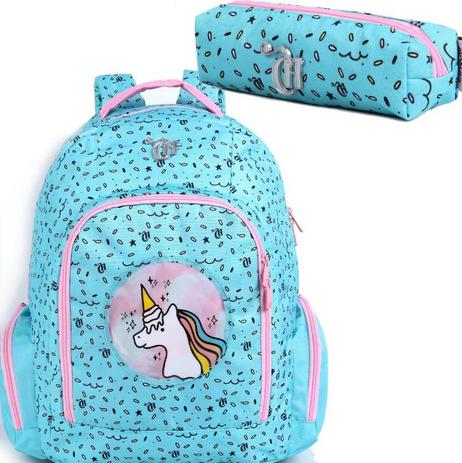 Mochila Capricho Unicórnio Costa G + Estojo DMW 11306 Menor preço em Mochila Capricho Unicórnio Costa G + Estojo DMW 11306
