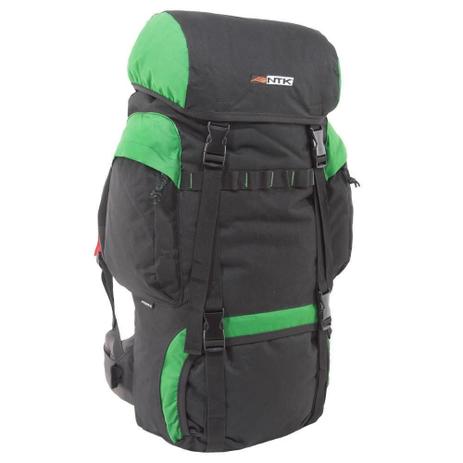 Mochila cargueira 45L preta e verde - INTRUDER - Nautika Menor preço em Mochila cargueira 45L preta e verde - INTRUDER - Nautika