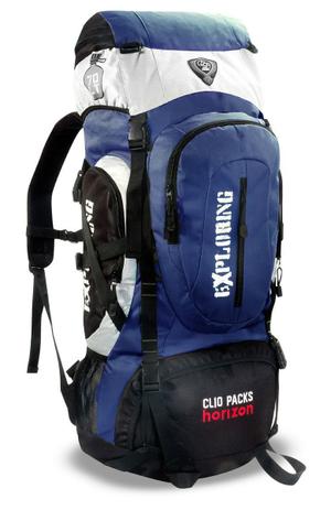 Mochila Cargueira Clio 70 Litros Impermeável Azul Menor preço em Mochila Cargueira Clio 70 Litros Impermeável Azul