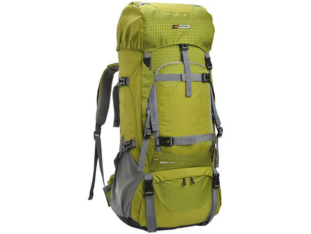 Mochila Cargueira de Trilha Nautika 70+15L - com Capa de Chuva GT Kompaz Verde Menor preço em Mochila Cargueira de Trilha Nautika 70+15L - com Capa de Chuva GT Kompaz Verde