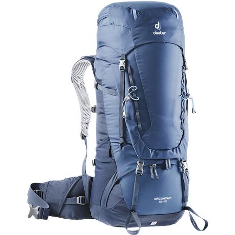 Mochila Cargueira Deuter Aircontact 45+10 2019 para Trekking Azul Menor preço em Mochila Cargueira Deuter Aircontact 45+10 2019 para Trekking Azul