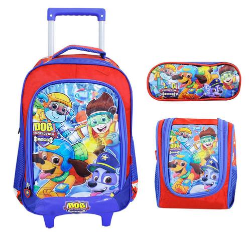 Mochila Carrinho Dog Protection + Estojo + lancheira mc3564 - Vozz é boa?