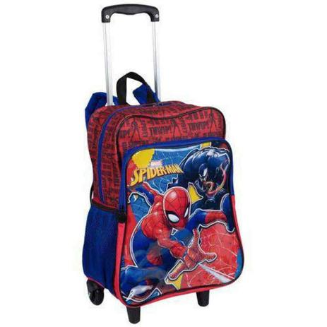 Mochila Carrinho Grande Com Bolso 2 Em 1 Spiderman 19m Plus Sestini Menor preço em Mochila Carrinho Grande Com Bolso 2 Em 1 Spiderman 19m Plus Sestini