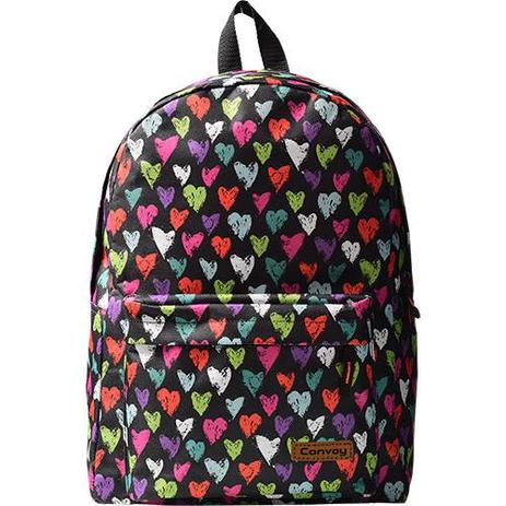 Mochila Casual com Estampa Corações - Ref. CO50005 - Convoy Menor preço em Mochila Casual com Estampa Corações - Ref. CO50005 - Convoy