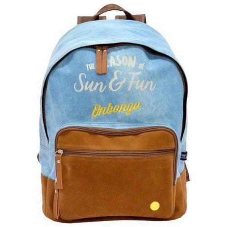 Mochila Casual Feminina Jeans Azul ONM1811723 Onbongo - Santino Menor preço em Mochila Casual Feminina Jeans Azul ONM1811723 Onbongo - Santino