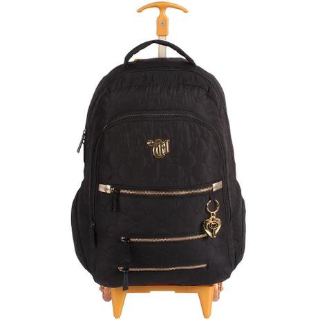 Mochila com carrinho capricho love vii black g dmw Menor preço em Mochila com carrinho capricho love vii black g dmw