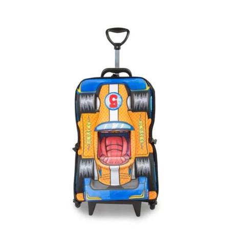 Mochila com Rodinha 3D Bob Esponja Fórmula 1 - Maxtoy Menor preço em Mochila com Rodinha 3D Bob Esponja Fórmula 1 - Maxtoy