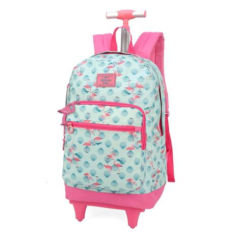 Mochila com Rodinha Flamingo Up4You Verde - Luxcel Menor preço em Mochila com Rodinha Flamingo Up4You Verde - Luxcel
