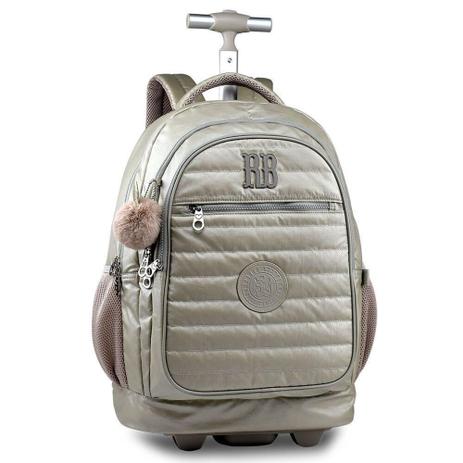 Mochila com Rodinhas Clio Crinkle Rebecca Bonbon Dourado Menor preço em Mochila com Rodinhas Clio Crinkle Rebecca Bonbon Dourado