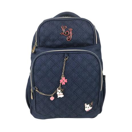 Mochila Costas Feminina Lili July LJM18429 Jeans - Santino Menor preço em Mochila Costas Feminina Lili July LJM18429 Jeans - Santino