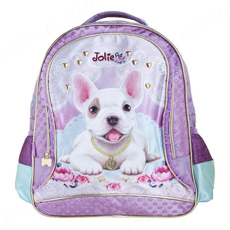 Mochila Costas Infantil Jolie Pets Puppy Média Roxa - Pacific Menor preço em Mochila Costas Infantil Jolie Pets Puppy Média Roxa - Pacific