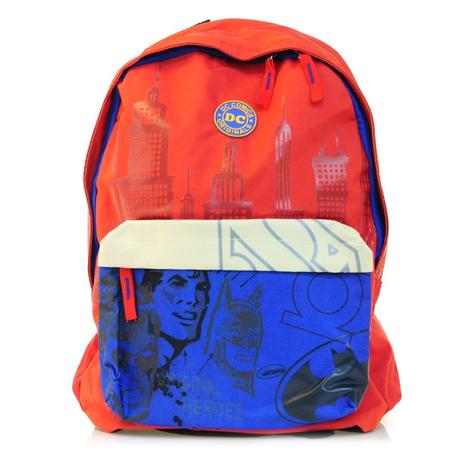 Mochila Costas Masculina Liga Justiça DC Comics Vermelho - Santino Menor preço em Mochila Costas Masculina Liga Justiça DC Comics Vermelho - Santino