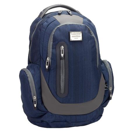 Mochila Costas Notebook Executiva Santino Azul SAN18202 Menor preço em Mochila Costas Notebook Executiva Santino Azul SAN18202