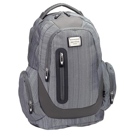 Mochila Costas Notebook Executiva Santino Cinza SAM18209 Menor preço em Mochila Costas Notebook Executiva Santino Cinza SAM18209