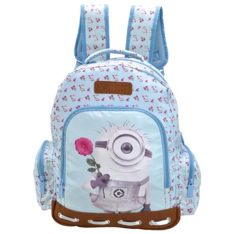 Mochila Costas Romantic Minions Azul Xeryus Menor preço em Mochila Costas Romantic Minions Azul Xeryus