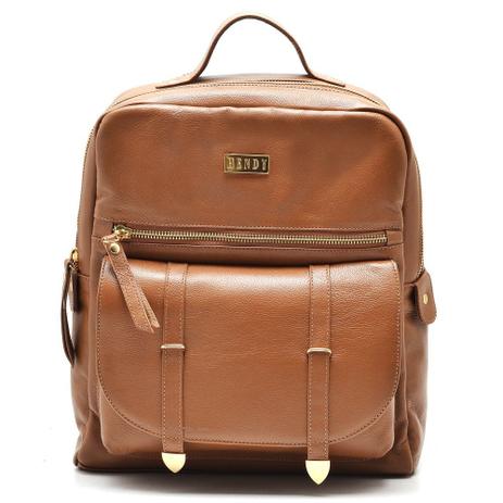 Mochila Couro Caramelo - Hendy bag Menor preço em Mochila Couro Caramelo - Hendy bag