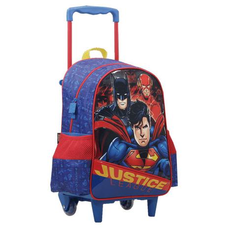 Mochila de Carrinho 16” Liga da Justiça Powerfull - Xeryus Menor preço em Mochila de Carrinho 16” Liga da Justiça Powerfull - Xeryus