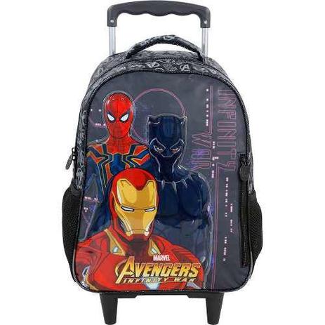 Mochila De Carrinho Escolar Avengers - 7470 - Xeryus Menor preço em Mochila De Carrinho Escolar Avengers - 7470 - Xeryus