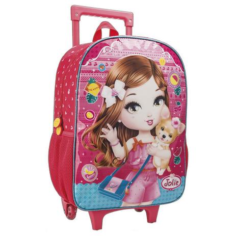 Mochila de Carrinho Jolie 16” - Julia e Cadelinha - Tilibra Menor preço em Mochila de Carrinho Jolie 16” - Julia e Cadelinha - Tilibra