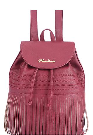 Mochila de costas c/ franjas macadamia vinho vinho é boa?