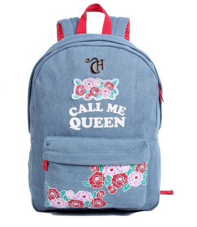 Mochila de Costas Capricho Jeans 11291 - Dermiwil Menor preço em Mochila de Costas Capricho Jeans 11291 - Dermiwil