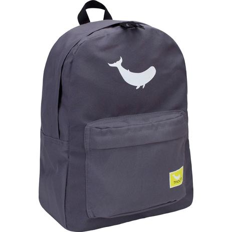 Mochila de Costas Juvenil Escolar Mochile Jubarte 1 Compartimento - Cinza Menor preço em Mochila de Costas Juvenil Escolar Mochile Jubarte 1 Compartimento - Cinza