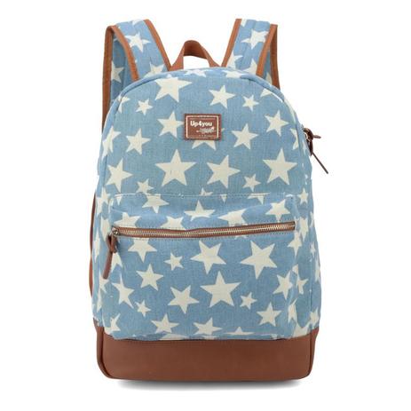 Mochila De Costas Up4you By Larissa Manoela Jeans estrela Claro - Mochila e mala luxcel Menor preço em Mochila De Costas Up4you By Larissa Manoela Jeans estrela Claro - Mochila e mala luxcel