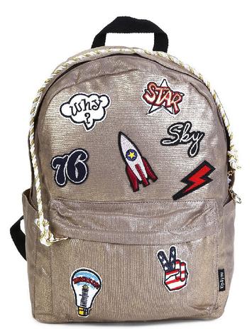 Mochila de Costas Up4You Patches Ouro MS45603UP-CZ Menor preço em Mochila de Costas Up4You Patches Ouro MS45603UP-CZ