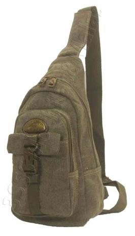 Mochila De Peito Pochete Transversal Lona De Algodã Vintage - Kvn Menor preço em Mochila De Peito Pochete Transversal Lona De Algodã Vintage - Kvn