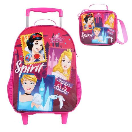Mochila De Rodinha Easy Princesas Spirit Com Lancheira - Mochila dermiwil Menor preço em Mochila De Rodinha Easy Princesas Spirit Com Lancheira - Mochila dermiwil
