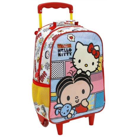 Mochila De Rodinha Hello Kitty E Mônica Média 7911 Xeryus Menor preço em Mochila De Rodinha Hello Kitty E Mônica Média 7911 Xeryus