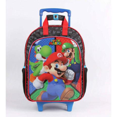 Mochila de Rodinha Infantil Grande Super Mario 11538 Dmw Menor preço em Mochila de Rodinha Infantil Grande Super Mario 11538 Dmw