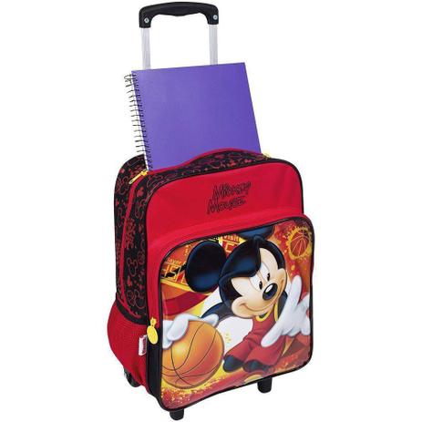 Mochila De Rodinha Infantil Mickey Grande 16m Plus - Sestini Menor preço em Mochila De Rodinha Infantil Mickey Grande 16m Plus - Sestini