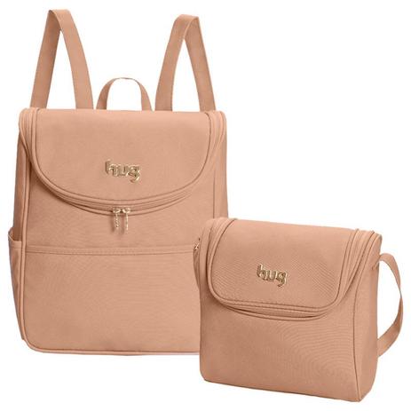 Mochila e Frasqueira Maternidade Classic Bege HUG Menor preço em Mochila e Frasqueira Maternidade Classic Bege HUG