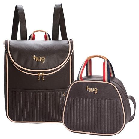 Mochila e Frasqueira Maternidade Náutica Marrom Hug Menor preço em Mochila e Frasqueira Maternidade Náutica Marrom Hug