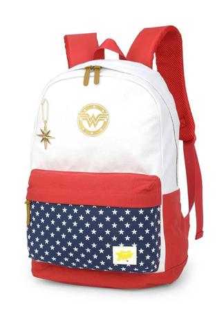 mochila escolar adolescente feminina mulher maravilha - LUXCEL - Mochila /  Bolsa Escolar - Magazine Luiza