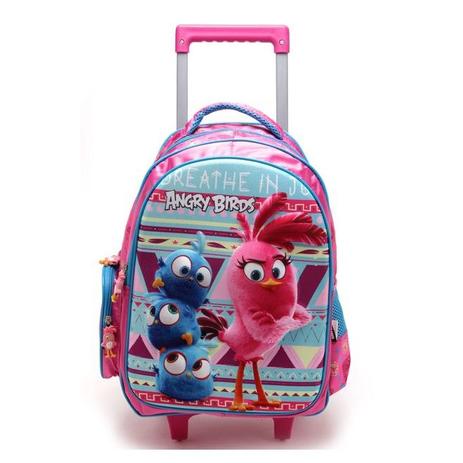 Menor preço em Mochila Escolar Carrinho 3D Angry Birds - Santino