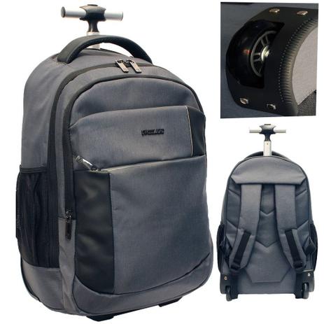 Mochila Escolar Carrinho Rodinhas Notebook Impermeável Executiva Masculina Resistente Divisórias Grande - Swissland Menor preço em Mochila Escolar Carrinho Rodinhas Notebook Impermeável Executiva Masculina Resistente Divisórias Grande - Swissland