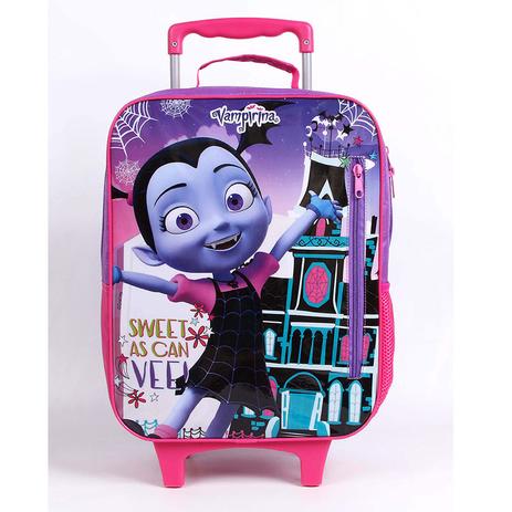 Mochila escolar com roda - 52203/19 - Vampirina - Dermiwil Menor preço em Mochila escolar com roda - 52203/19 - Vampirina - Dermiwil