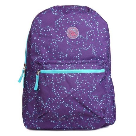 Mochila Escolar Estrelas Roxa Clio Style Menor preço em Mochila Escolar Estrelas Roxa Clio Style