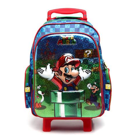 Mochila Escolar G Com Rodinhas Super Mario Alto Relevo 11166 Dmw Menor preço em Mochila Escolar G Com Rodinhas Super Mario Alto Relevo 11166 Dmw
