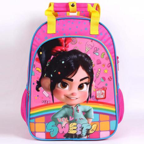 Mochila Escolar G Dermiwil Vanellope Detona Ralph Rosa - 52211 Menor preço em Mochila Escolar G Dermiwil Vanellope Detona Ralph Rosa - 52211