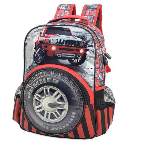 Mochila Escolar Hummer Grande Vermelho - Luxcel é boa?