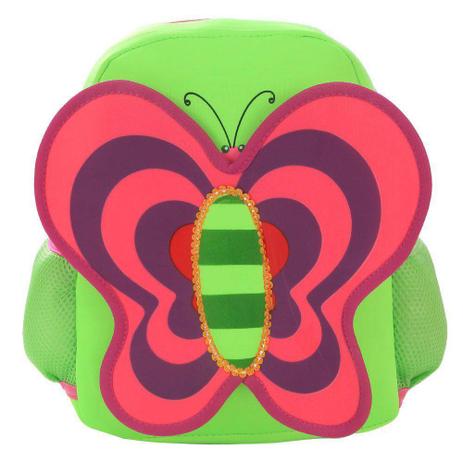 Mochila Escolar Infantil Borboleta- Verde - Mj é boa?