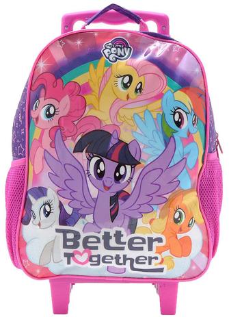 Mochila Escolar Infantil Carrinho Rodinha My Little Pony Menina DMW é boa?