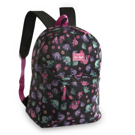 Mochila Escolar Juvenil Coruja Preta MF9012 Clio Menor preço em Mochila Escolar Juvenil Coruja Preta MF9012 Clio