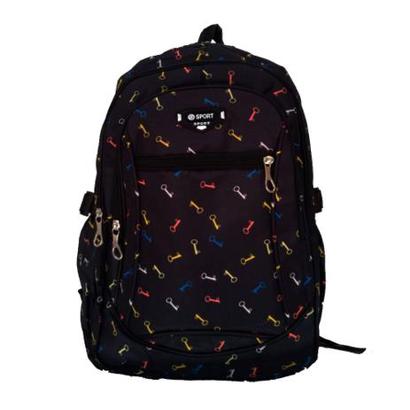 Mochila escolar juvenil Key Preto Sport - Centro oeste Menor preço em Mochila escolar juvenil Key Preto Sport - Centro oeste